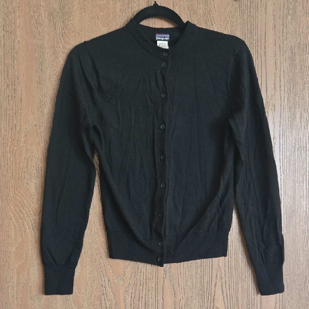 Patagonia Cashmere Black Womens Cardigan Sweater